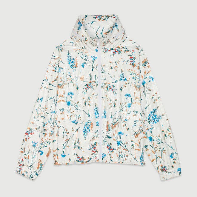 Windbreaker with Floral Print