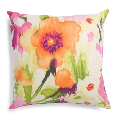 Oversized Floral Pillow