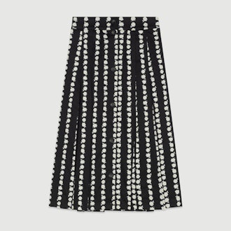 Long Skirt with Daisy Print