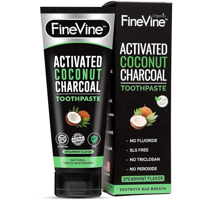 FineVine Charcoal Teeth Whitening Toothpaste