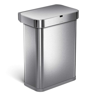 simplehuman Trash Can With Voice And Motion Sensor, 15 Gallons