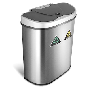 NINESTARS Automatic Touchless Trash Can, 18 Gallons