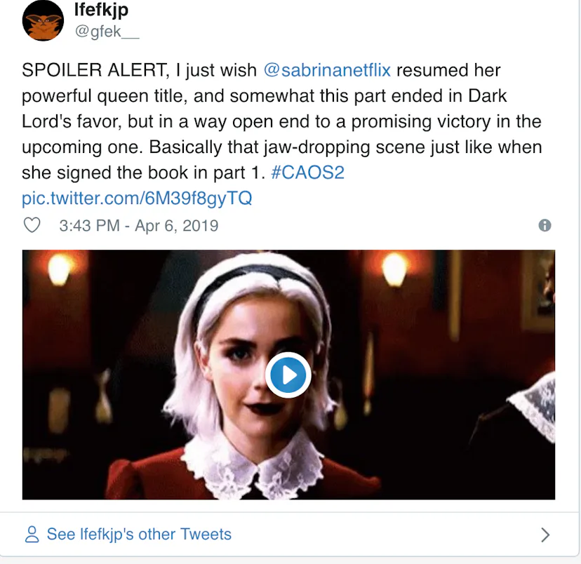 Who Is Sabrina's Real Father? 'Chilling Adventures Of Sabrina' Part 2 ...