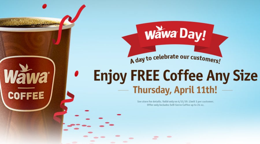 wawa free coffee super bowl