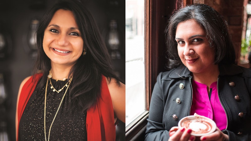 Romance novelists Nisha Sharma and Sonali Dev