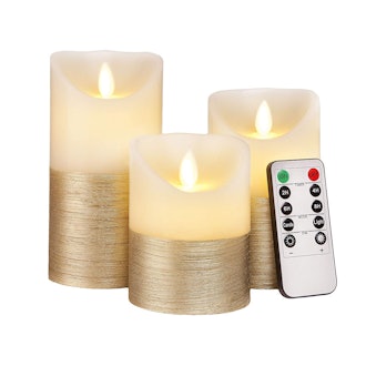 Luminicious Flameless Flickering Candles (Set of 3)