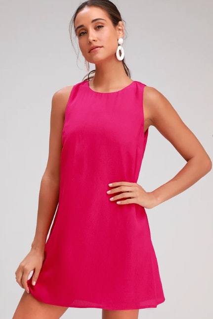 torrid hot pink dress