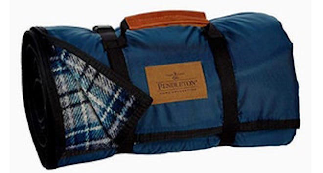 Pendleton Plaid Roll-Up Wool Camping Blanket