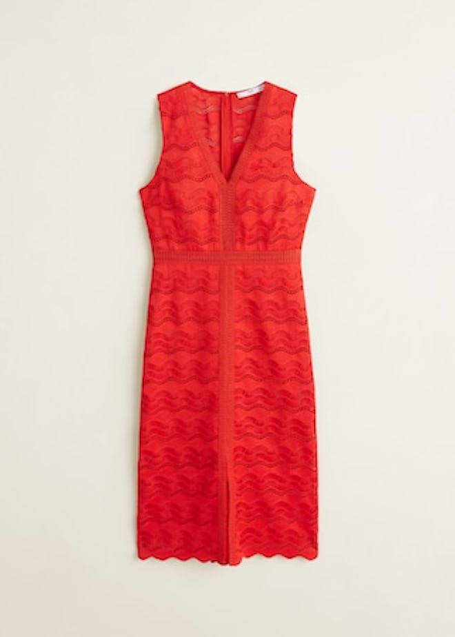 Openwork Detail Dress