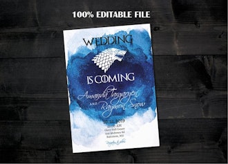 Wedding Is Coming Invitation Template 