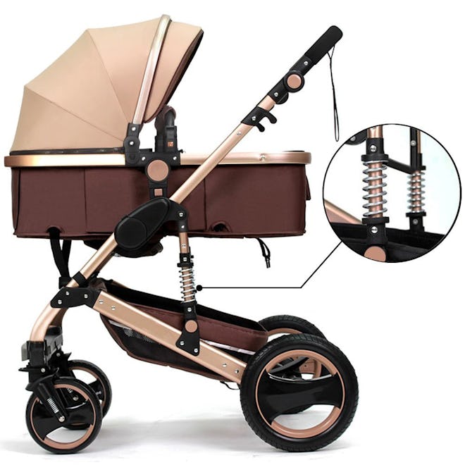 Belecoo Luxury Newborn Baby Foldable Stroller