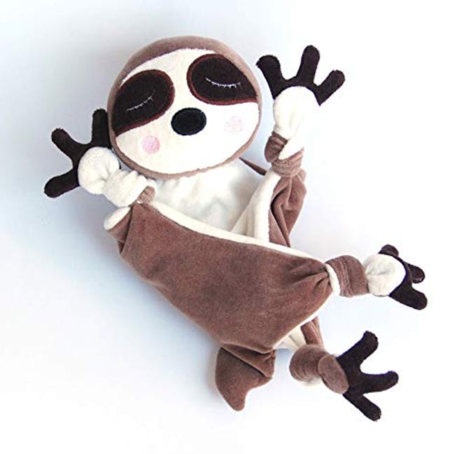 Baby Sloth Lovey Toy Personalized