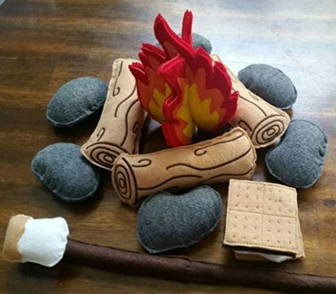 Felt Campfire Play Set for Camping & Storytelling 