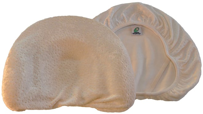Infant Head Shaping Memory Foam Pillow & Organic Bamboo Pillowcase 