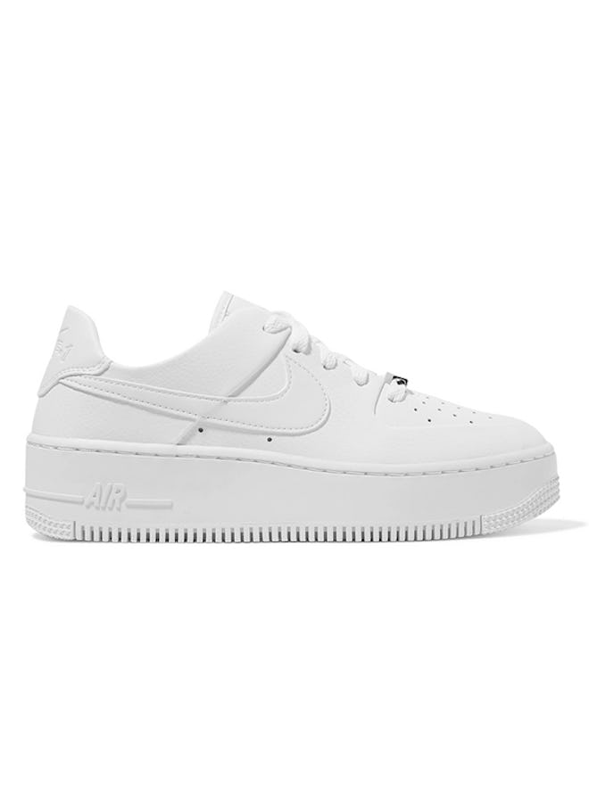 Air Force 1 Sage Textured-Leather Sneakers