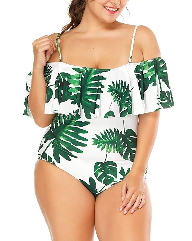 Daci Ruffle Off-The-Shoulder Swimsuit