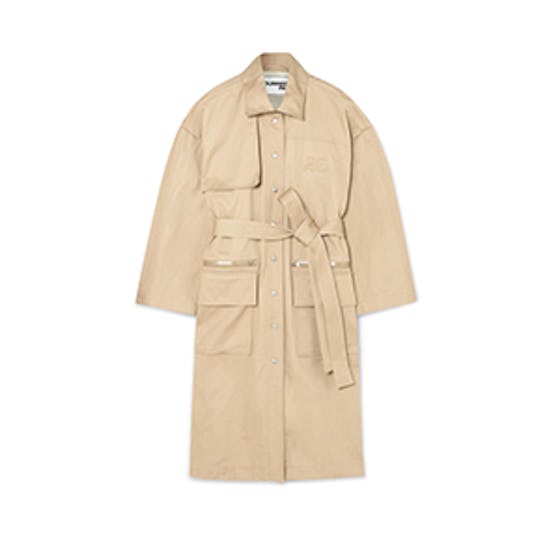 Embroidered Cotton-Gabardine Trench Coat