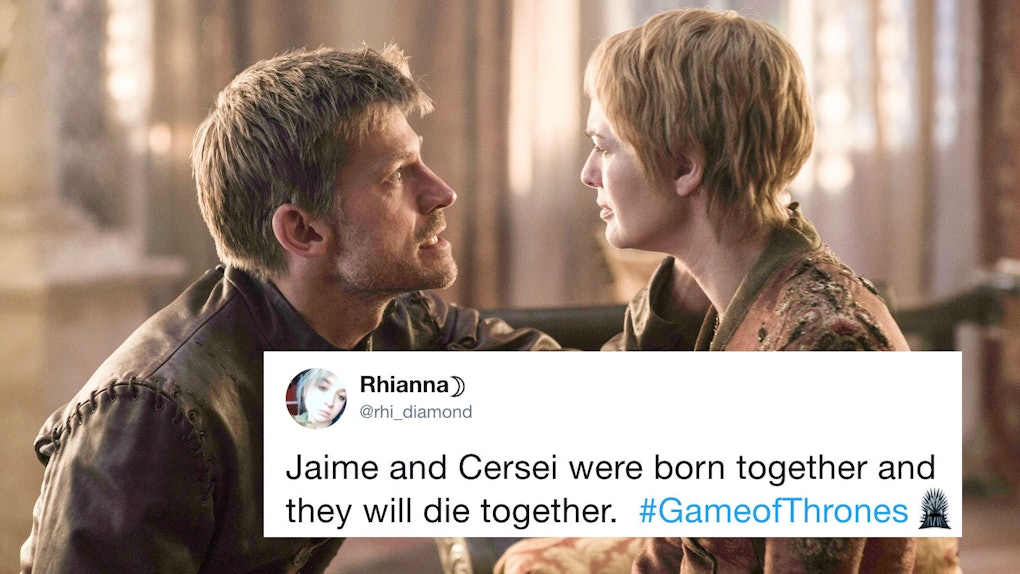 These Tweets About Jaime Cersei S Deaths On Game Of Thrones