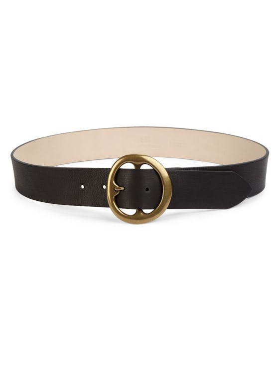 Bell Bottom Smooth Leather Belt