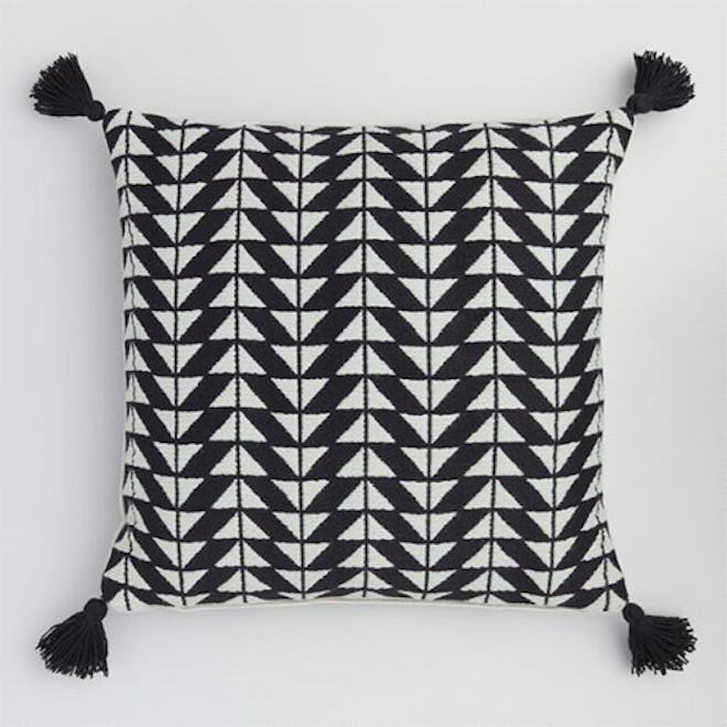 Black And White Arrow Indoor Outdoor Pillow