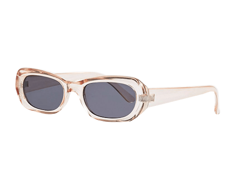 Maddy Oval Peach Sunglasses