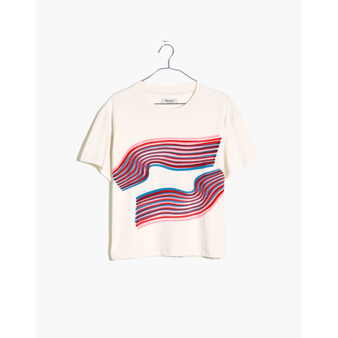 Madewell x Outdoor Voices Easy Crop Tee