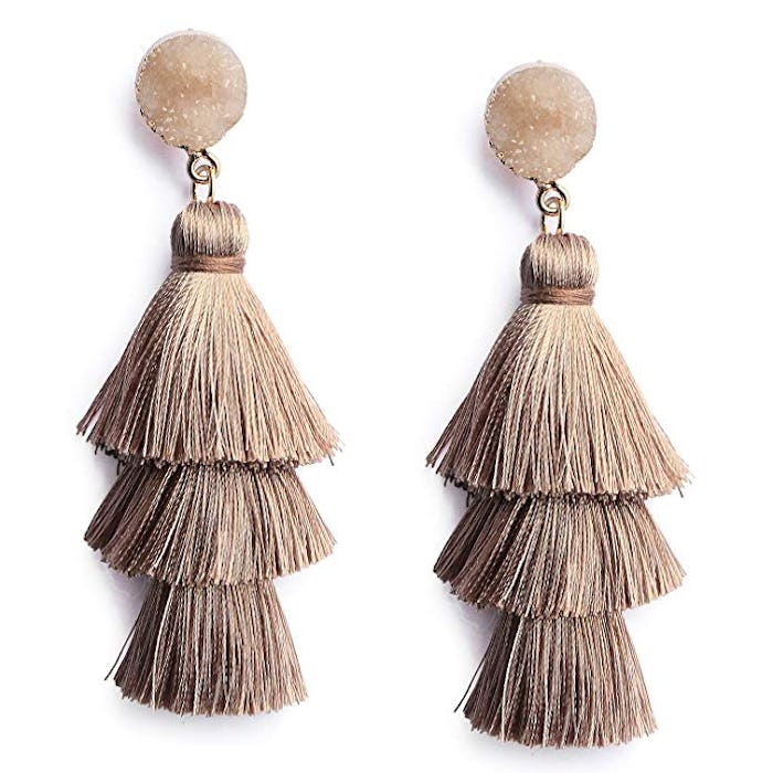 Me&Hz Colorful Layered Tassel Earrings 