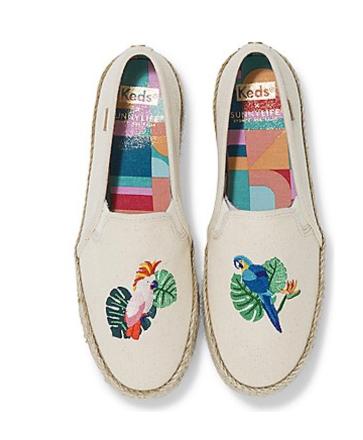 WOMEN'S KEDS X SUNNYLIFE DOUBLE DECKER BIRD EMBROIDERY