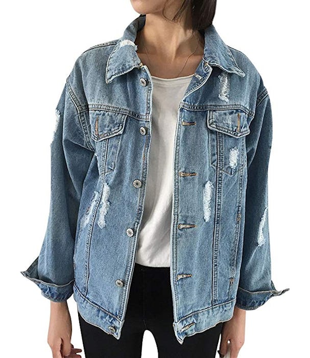 JudyBridal Oversize Denim Jacket (S-L)