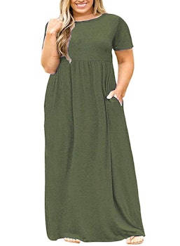 Nemidor Short Sleeve Maxi Dress (14-26)