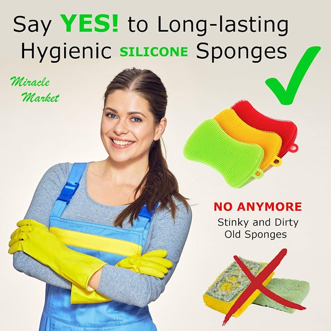 Miracle Market Silicone Dish Sponges