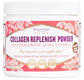 Reserveage Collagen Replenish Powder with Hyaluronic Acid & Vitamin C, 2.75 Oz