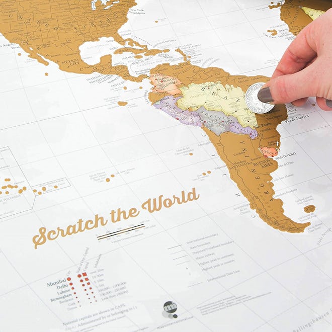 Maps International Scratch the World Print