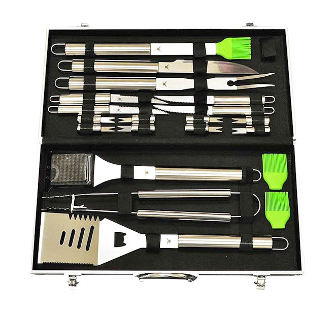 G&F 20-Piece Stainless-Steel BBQ Tool Kit