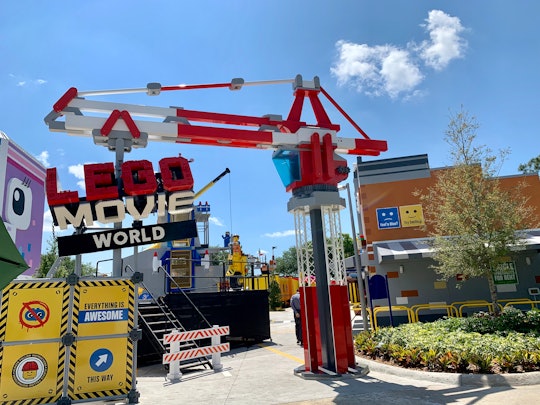 A LEGO crane at LEGO Movie World park at the LEGOLAND resort in Florida