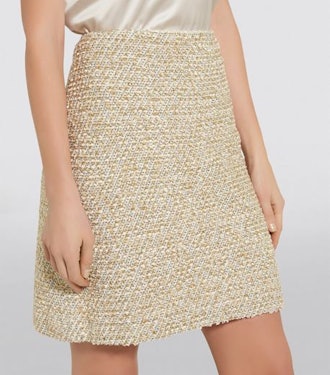 Shimmer Tweed Mini Skirt
