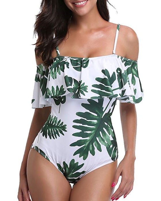 Tempt Me One Piece Off-the-Shoulder Ruffled Swimsuit (S-XXL)