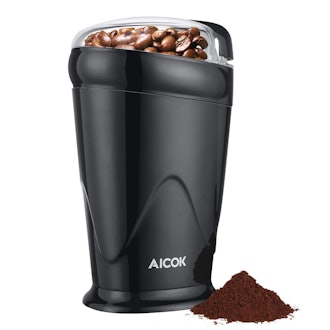 Aicok One Button Portable Coffee And Spice Grinder