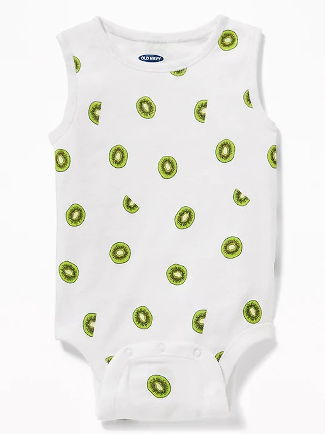 Printed Sleeveless Bodysuit for Baby