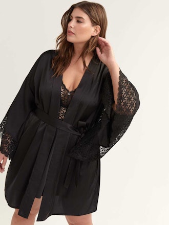 Ashley Graham Elbow Sleeve Lounge Kimono 