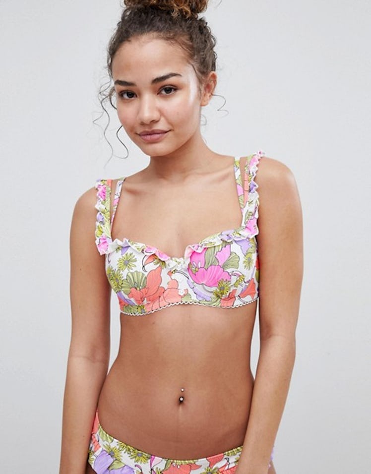 Floozie By Frost French Retro Daisy Underwired Bikini Top A-G Cup