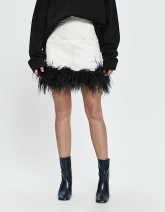 Decorum Moire Jacquard Mini Skirt
