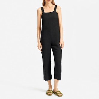 The Linen Jumpsuit in Washed Black