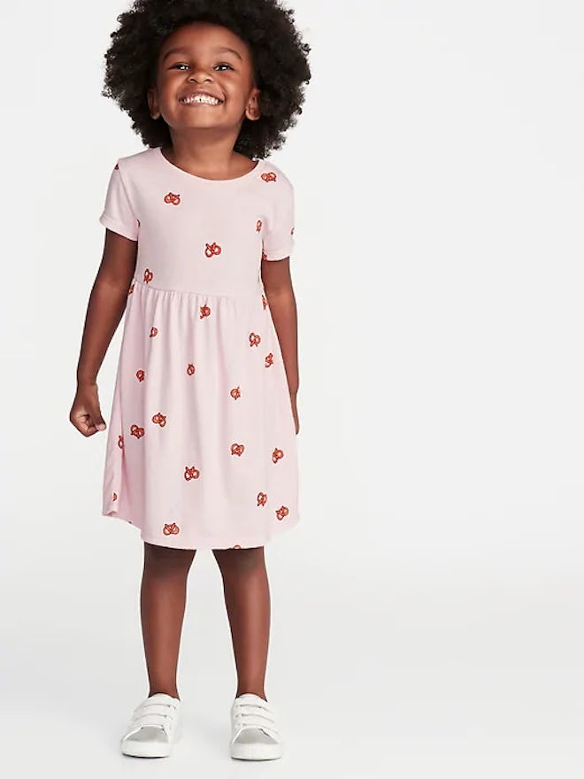 Jersey Fit & Flare Dress for Toddler Girls