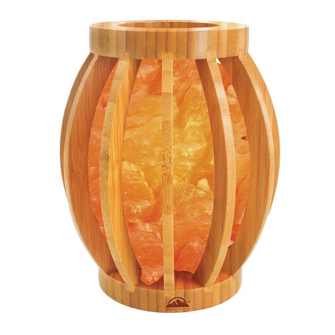 Himalayan Glow Bamboo Basket Nightlight, $22, 