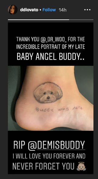 Demi Lovato's Tattoo For Her Great Grandmother Is Her 'Most Meaningful