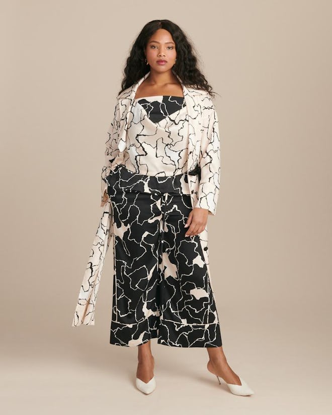 Yigal Azrouel Ocean Crest Printed Twill Robe
