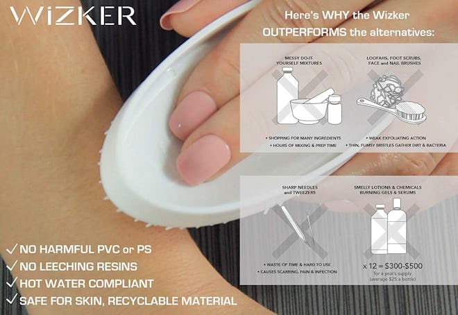 WiZKER Wet & Dry Exfoliating Brush