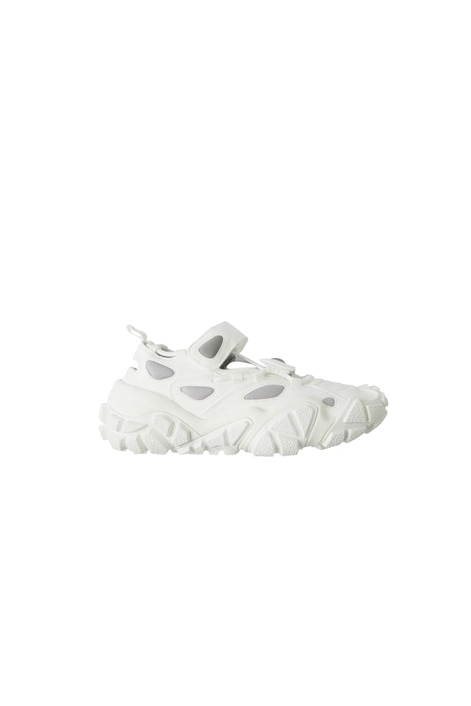 Open velcro sneakers white/white