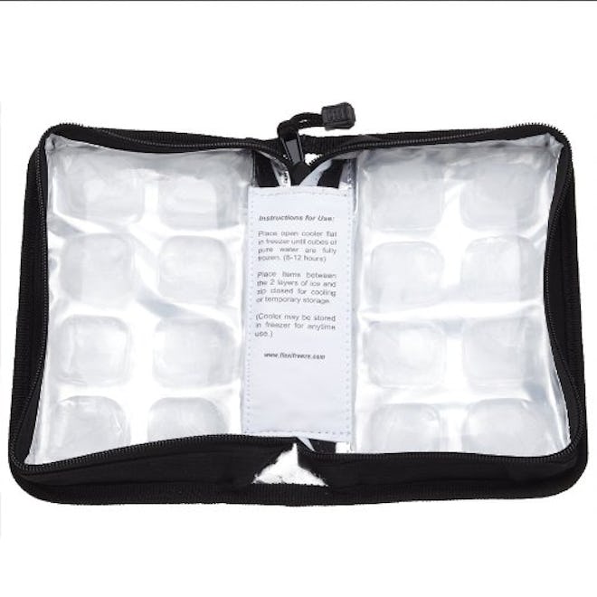breast milk cooler bag: Amazon FlexiFreeze Pocketbook Breastmilk Cooler, Black